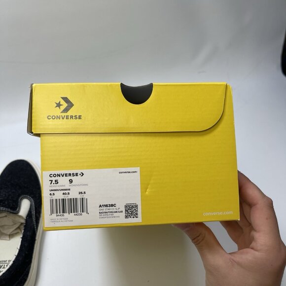 Converse x GOLF le FLEUR One Star Slip Pro Shoes Slip-On Black Women Sz 9 NEW - Picture 12 of 15